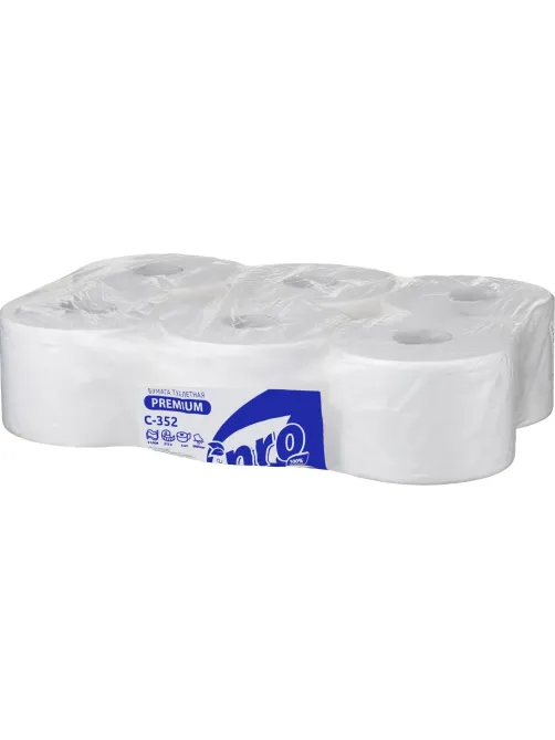 Бумага туалетная д/дисп Protissue 2сл белая цел 215м 6рул/уп_С352