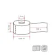 Бумага туалетная д/дисп Veiro Q2 Comf 2сл белая вторич 200м 12рул/уп_T203
