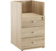Тумба приставная Easy One LT 22/16 400 дуб сонома 3 ящ