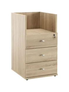 Тумба приставная Easy One LT 22/16 400 дуб сонома 3 ящ