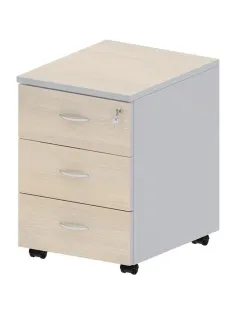 Тумба Easy St . выкатная 911274 (440) 3 ящ. св.дуб/сер