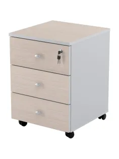 Тумба выкатная Easy Standard LT 16/16 (св.дуб шамони/серый, 400x420x563 мм)