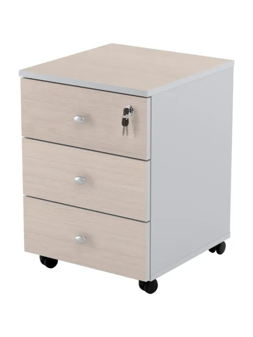 Тумба выкатная Easy Standard LT 16/16 (св.дуб шамони/серый, 400x420x563 мм)
