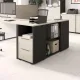 Тумба приставная к рабочей станции К-Loft 241T002 дуб скандин./графит