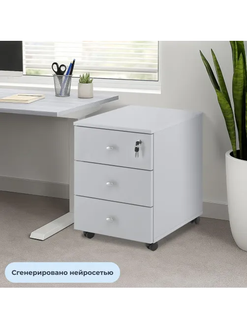 Тумба выкатная Easy Standard LT 16/16 (серый, 400x420x563 мм)