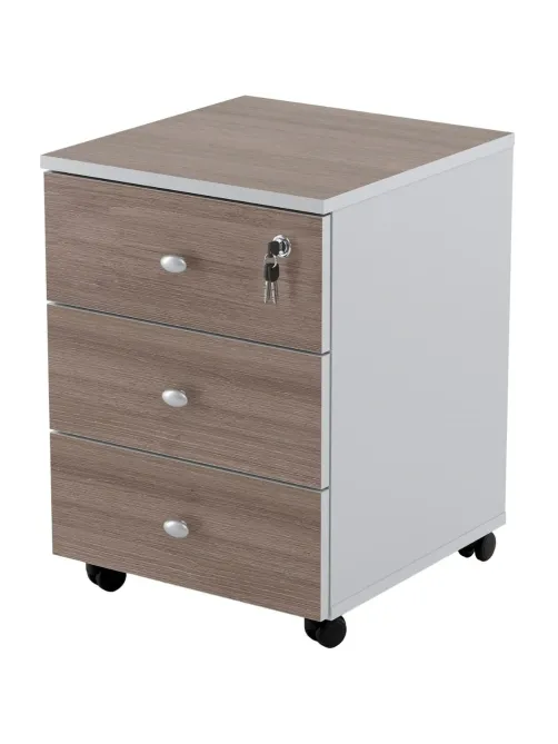 Тумба выкатная Easy Standard LT 16/16 (т. дуб шамони/серый, 400x420x563 мм)