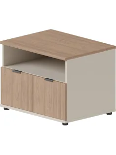 Тумба д/оргтех Комус Мебель Easy One 800х600х605 Вяз Шв/Кшм (250457)