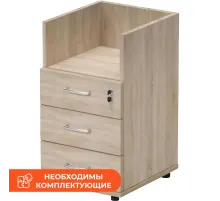 Тумба приставная Мебель Easy One 913922 дуб сонома (091)