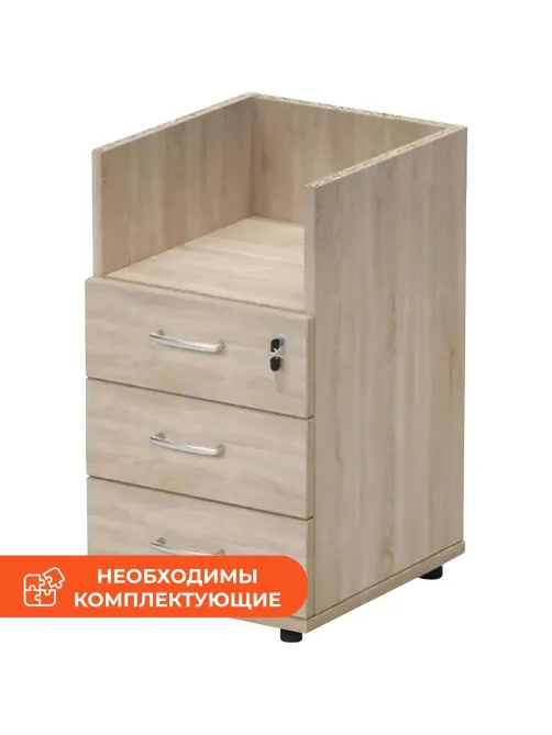 Тумба приставная Мебель Easy One 913922 дуб сонома (091)