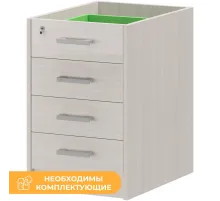 Тумба PT Арго АТ2-07 Каркас тумбы приставной ясень шимо