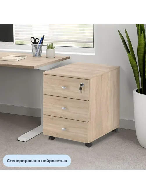 Тумба выкатная Easy Standard LT 16/16 (дуб сонома, 400x420x563 мм)