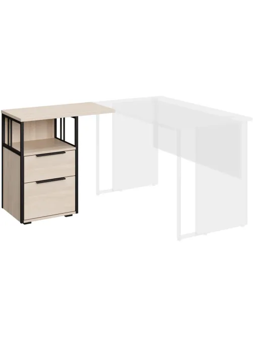 Тумба приставная  K-Loft 241T010 750х405х752 дуб сканд/черный