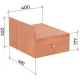Тумба подвесная Easy LT Оптима 400x481x300 1 ящ. Ольха