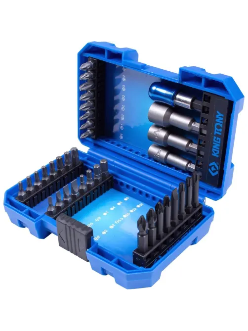 Набор бит 1/4, PH, PZ, Hex, Torx, Slotted,36 предметов KING TONY 1036MR