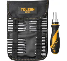 Набор бит 1/4, PH, PZ, Hex, Torx, Slotted, 26 предметов TOLSEN TT20186