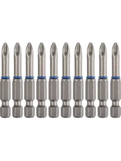 Бита ЗУБР ЭКСПЕРТ кованые Cr-Mo, тип E, PH2, 50м, 10шт/уп (26011-2-50-10)
