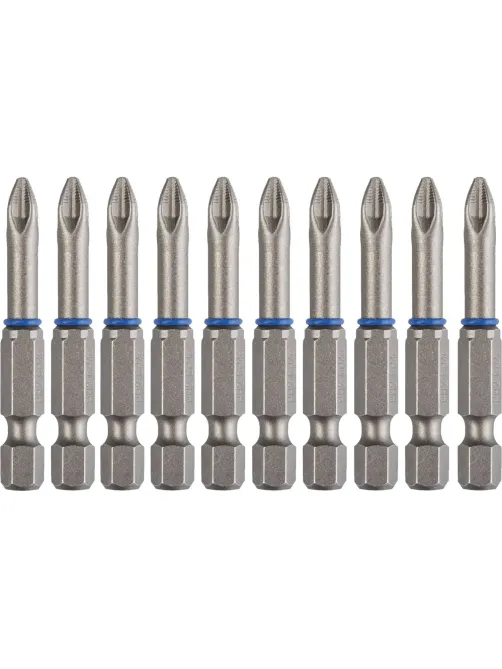 Бита ЗУБР ЭКСПЕРТ кованые Cr-Mo, тип E, PH2, 50м, 10шт/уп (26011-2-50-10)