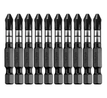 Бита KRAFTOOL Impact Pro PH2, 50мм, тип Е, 10шт/уп (26191-2-50-S10)