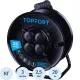 Удлинитель Topfort метал. КГ 3x2,5 кв.мм 20м 16А 4 гнезда с/з.,с/загл.,IP44
