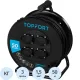 Удлинитель Topfort КГ 3х1,5 50м, на мет.катушке, 4 гнезда с/з.,с/загл.,IP44