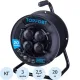 Удлинитель Topfort пласт. КГ 3x2,5 кв.мм 20м 16А 4 гнезда с/з.,с/загл.,IP44