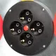 Удлинитель 30 м метал. катушка LUX КГ 3x2.5кв.мм, 16А,4 розетки с з/к45130