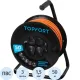 Удлинитель Topfort ПВС 3х1,5кв.мм, 50м на пласт.катушке, 4 роз. с/з, IP44