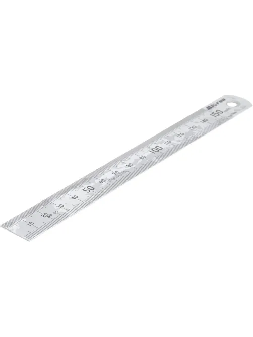 Линейка  измерительная 150х19 мм металлическая Micron 42158