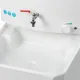Умывальник дачный Topfort ELEGANT с подогревом 17л, пласт мойка, белый