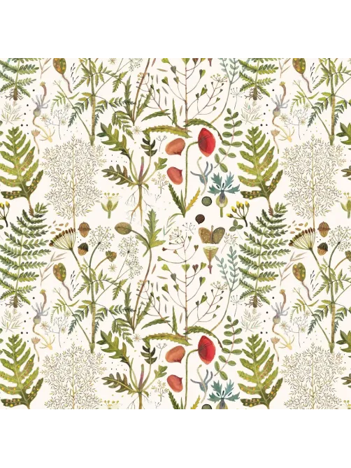 Бумага упаковочная FLORA.ЛУГОВЫЕ ТРАВЫ, 50 х 70 см (4 листа) 2-794/01