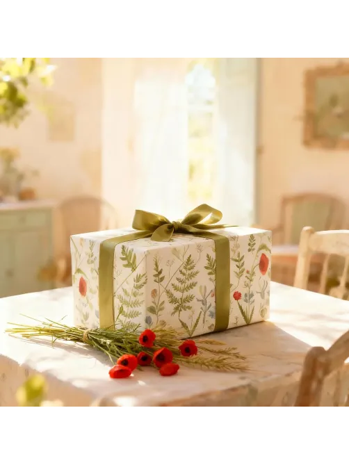 Бумага упаковочная FLORA.ЛУГОВЫЕ ТРАВЫ, 50 х 70 см (4 листа) 2-794/01