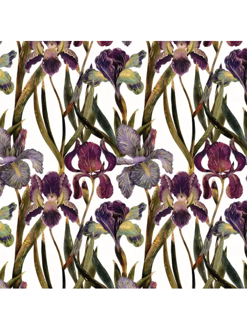 Бумага упаковочная FLORA.ИРИСЫ, 50 х 70 см (4 листа), 2-794/03