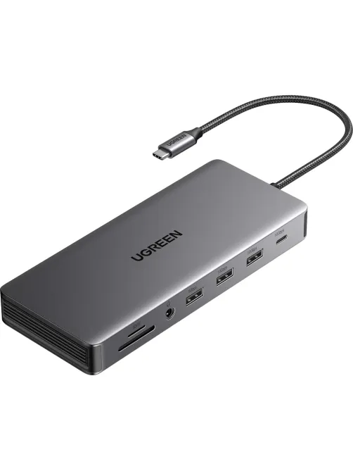Адаптер UGREEN CM681 (15978) Revodok Pro 13-in-1 4K/60Hz/2xHDMI/DP/PD