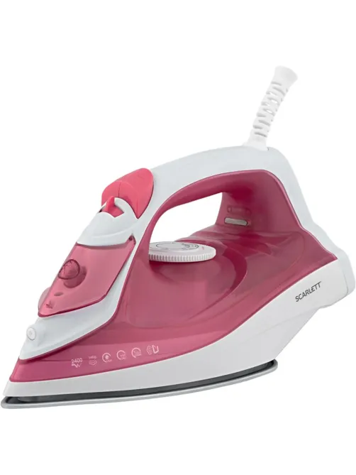 Утюг SCARLETT SC-SI30K56, 2400Вт, керамика, розовый