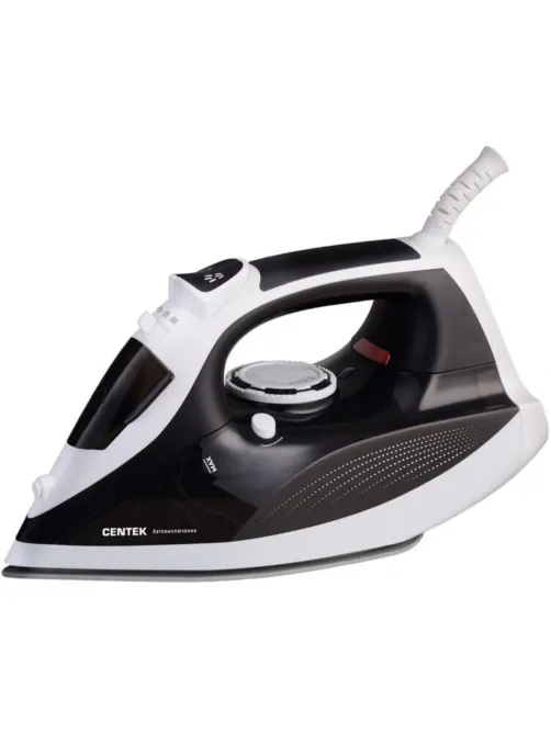 Утюг Centek CT-2317 (черный) 2800 Вт, керам. подошва, паровой удар