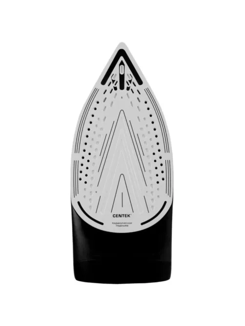 Утюг Centek CT-2317 (черный) 2800 Вт, керам. подошва, паровой удар