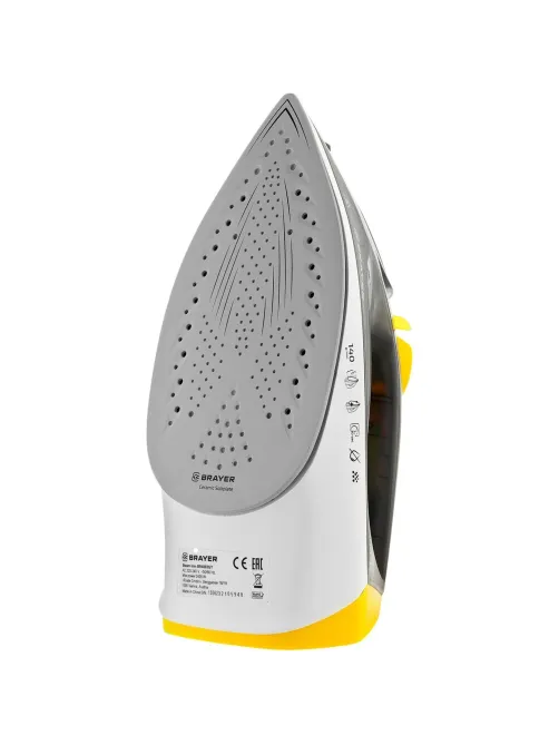 Утюг Brayer BR4003GY 2400Вт,керам,пар 140 г/мин,антикапля,разбрызг,330 мл