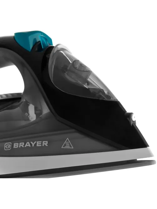 Утюг BRAYER BR4008,2400 Вт,керам,пар140 г/мин,антикапля,330 мл,верт.отпар