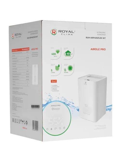 Увлажнитель воздуха ROYAL CLIMA  RUH-ARP400/5.0E-WT