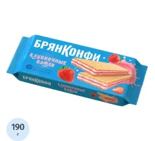 Вафли Брянконфи Клубничные, 190г