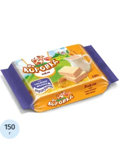 Вафли Коровка топленое молоко 150г