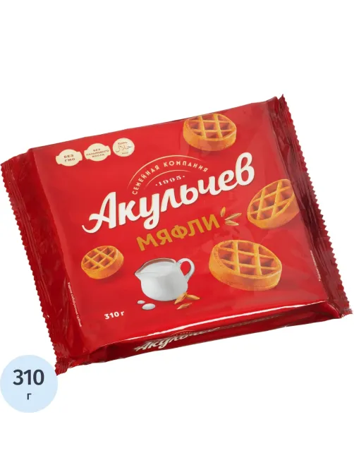 Вафли Акульчев Мяфли, 310г