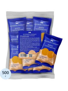 Вафли Деловой Стандарт Голландские со сгущенным молоком, 500г