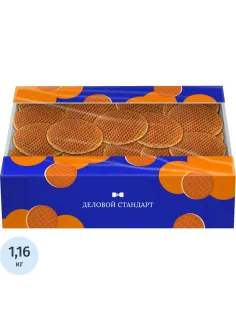 Вафли Деловой Стандарт Голландские со сгущенным молоком, 1,16 кг/уп