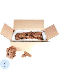 Вафли Яшкино глазированные молочным шоколадом с орехом и изюмом,2кг (ЯК300)
