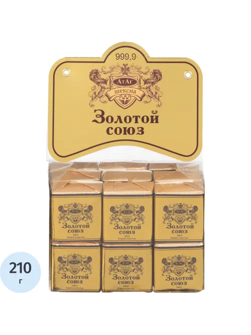 Вафли АтАг Золотой союз, 210г