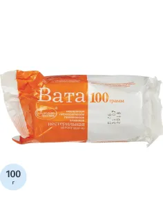 Вата гигиен. нестер. 100г 150шт/уп Емельянъ Савостинъ ШК0140
