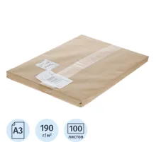 Ватман А3 100л 190гр., уп.крафт
