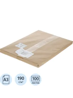 Ватман А3 100л 190гр., уп.крафт