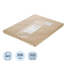 Ватман (бумага чертежная) Гознак Спб, пачка 100л, 297х420, 200 гр